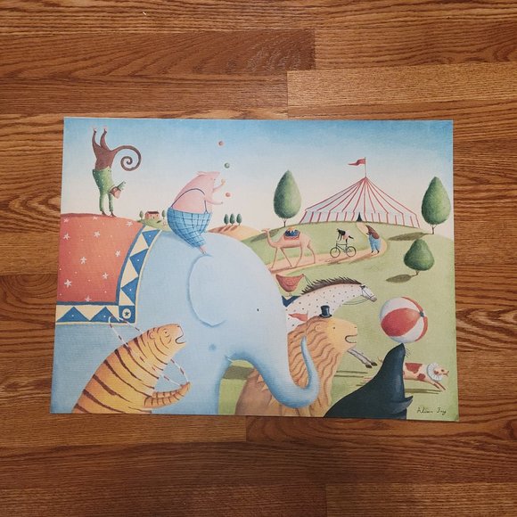 Circus Parade Stretched Canvas Wall Art - Picture 1 of 3